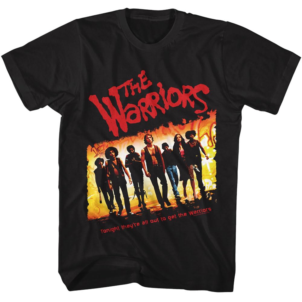 Футболка The Warriors Унисекс Летняя Армии Ночи Банда Фильм Графическая Короткий Рукав Оверсайз Уличная Одежда Свободный Крой Фанату Фильма