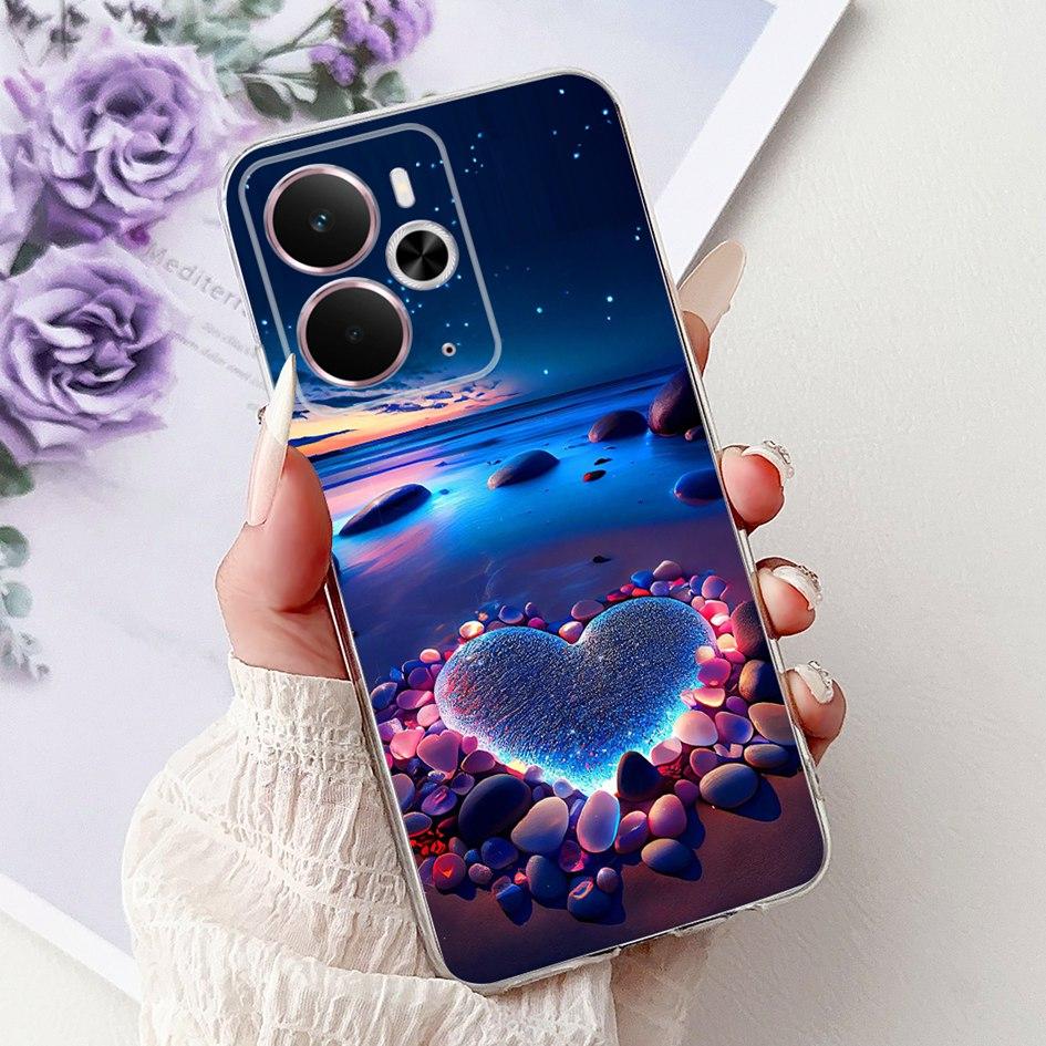 Чехол для Oppo Realme 14 14T 5G RMX5075 RMX5078 Популярный чехол-карман с рисунком сердца из мягкого силикона, противоударный, для Realme14 Realme14T 5G