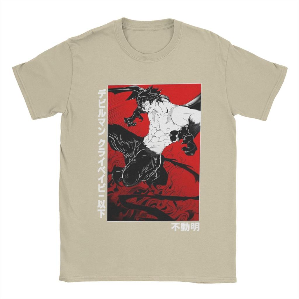 Men Devilman Crybaby T Shirt Anime 100% Cotton Clothing Fashion Short Sleeve Crew Neck Tee Shirt 5XL T-Shirt