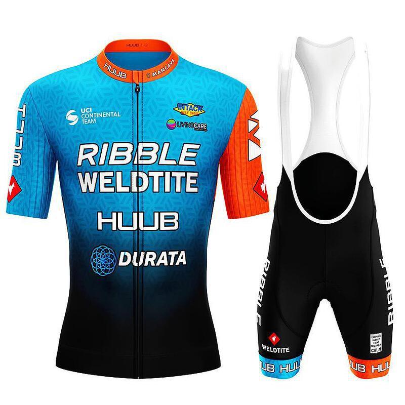 HUUB Mens Short Sleeve Cycling Jersey Set Quick Dry Mountain Bike Riding Apparel Road Trail