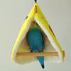 Cute Bird Blanket with Hanging Rope Nest Bed Soft Comfortable Non-deformation Cuddle Nest Hanging Toy for Parrots Budgies Parakeets