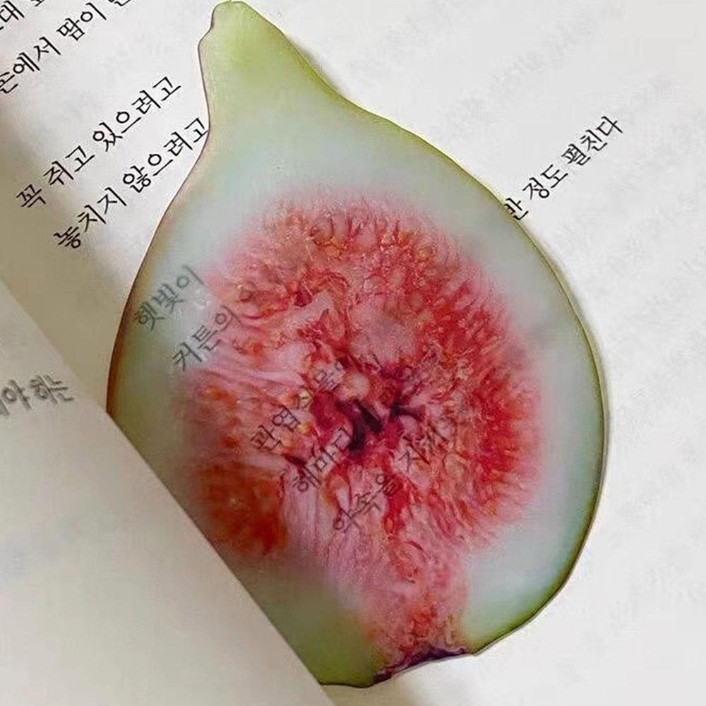 Многоцветная закладка в виде фруктового ломтика, акриловая, забавная, дизайн, держатель для страниц книги для чтения, подарок