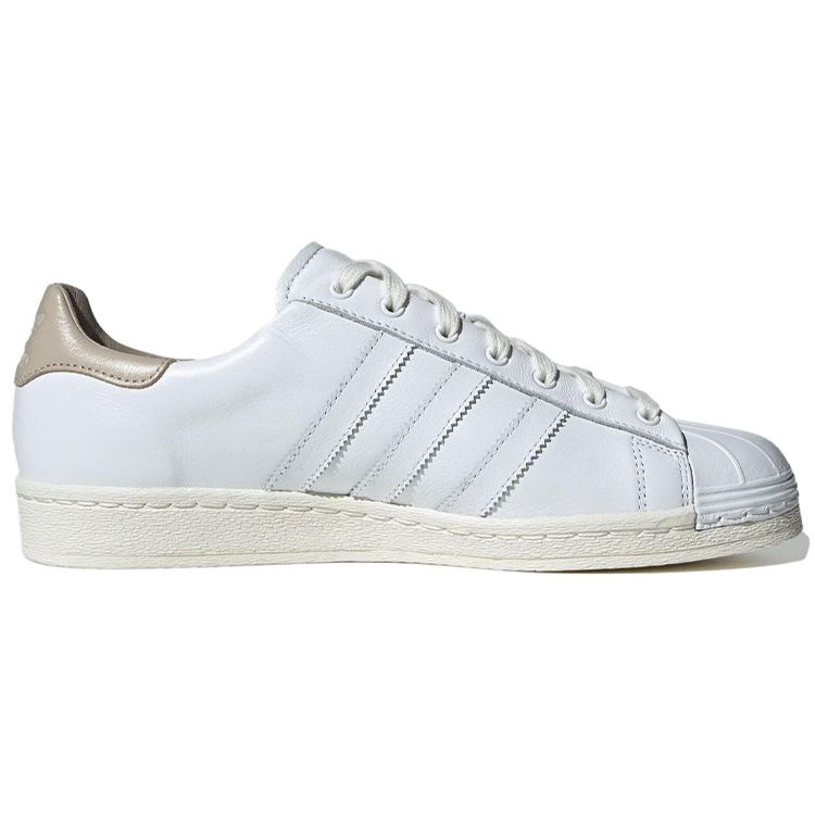 adidas Оригинальные кроссовки Superstar с низким верхом Мужские кроссовки Белые Коричневые ID0984