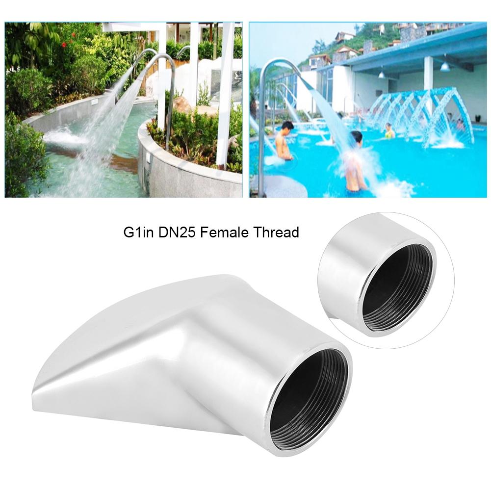 Directional Fan Shaped Fountain Nozzle Female Thread Landscape Spray Head for SPA Swimming
