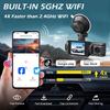 3-канальный видеорегистратор WIFI CAR DVR 1080P 3-объективный видеорегистратор для автомобиляТрехсторонняя камераЧерный ящикРегистратор Видеокамера