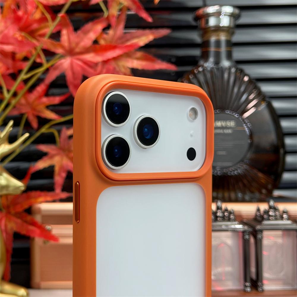 Transparent TPU Matte Case For iPhone 17 Air 17 Pro Max Camera Control Button Shockproof Clear Bumper Silicone Back Cover