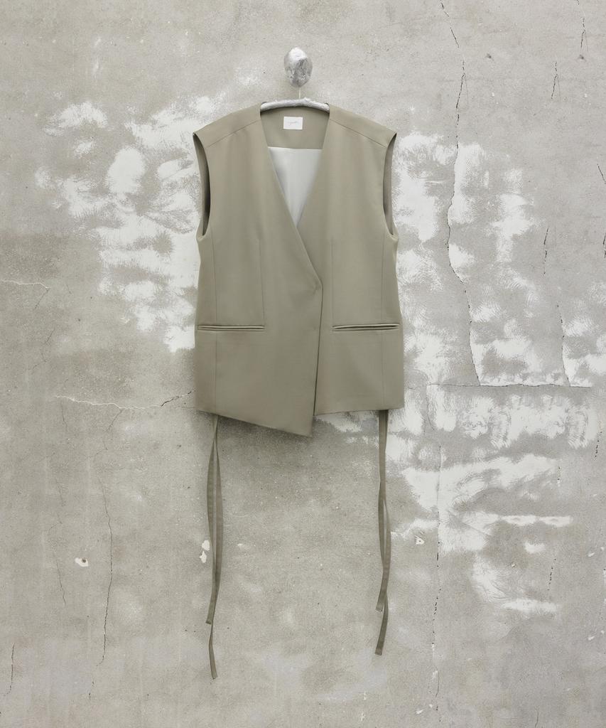 Youth Oversized Tailored Vest - Light Green