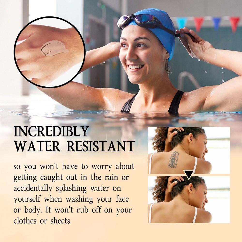 Маскировка длинных пятен, веснушек, 3 темных цвета, крем, водостойкий, стойкий, корректор для шрамов, татуировка, макияж для тела, цвет слоновой кости