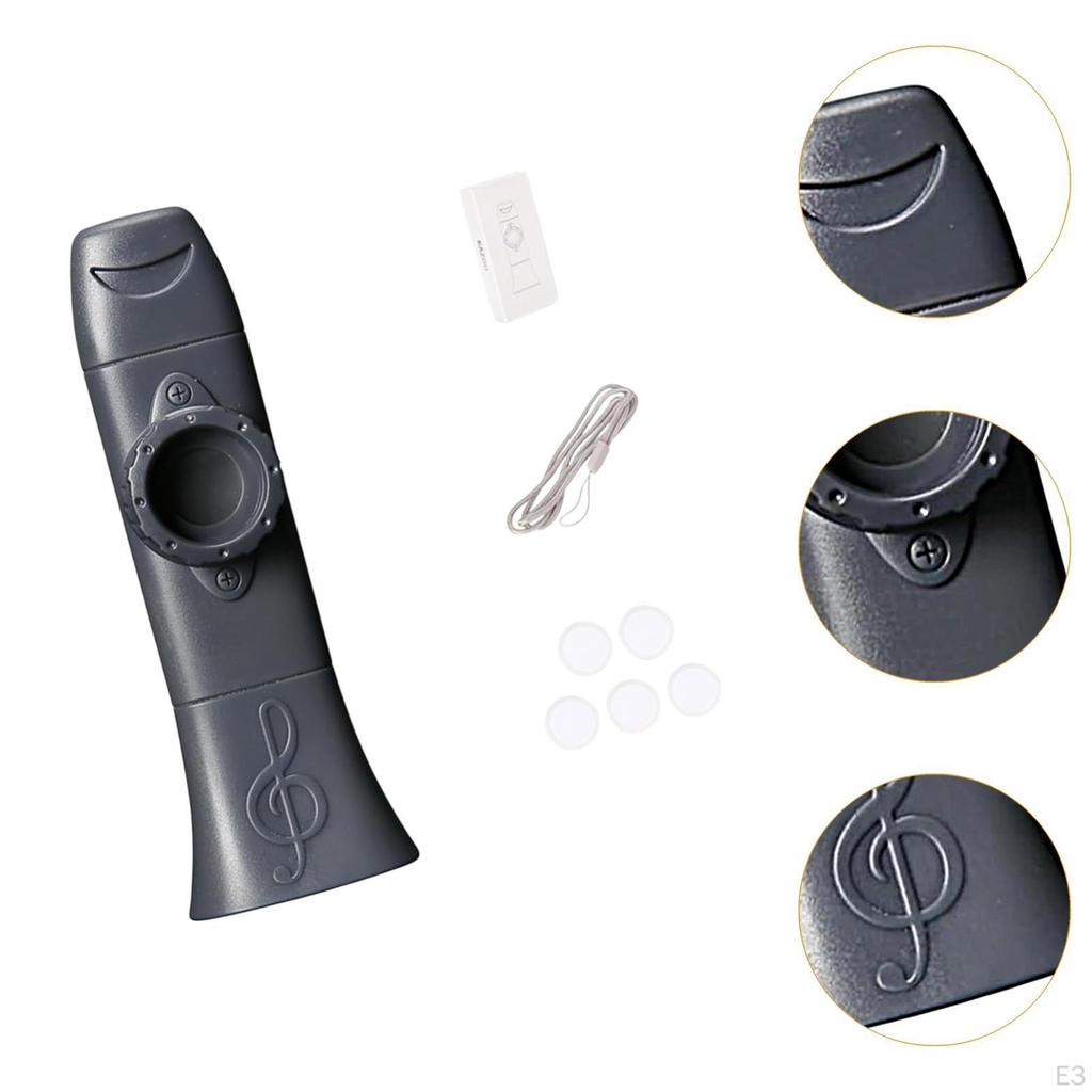 Kazoo Easy To Learn Adjustable Tone Mouth Flute for Music Lovers Kids Violin Piano