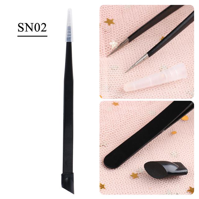 1 шт., изогнутый прямой пинцет, радужное наращивание ресниц, набор для декора ногтей, инструмент для удаления омертвевшей кожи, маникюр, макияж, инструменты для ногтей