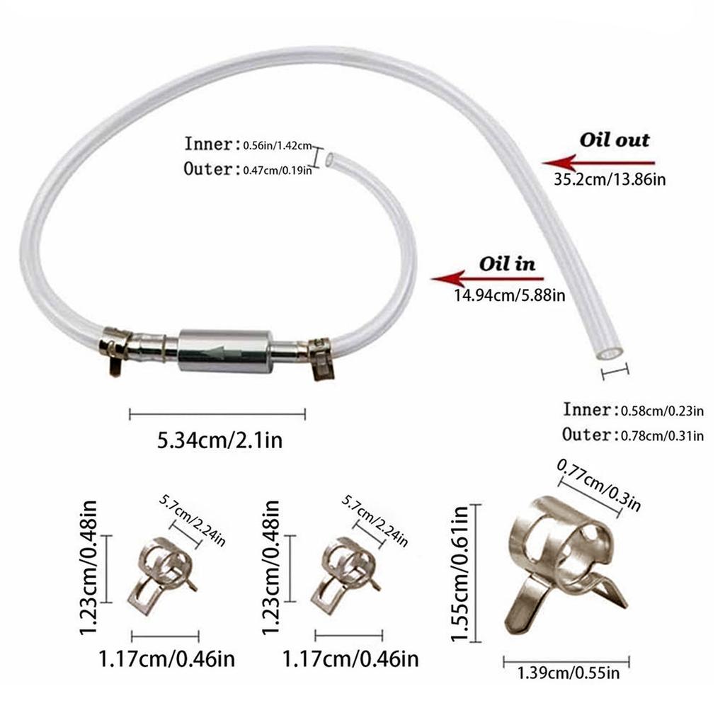 Motorcycle Oil Drain Hose Fuel Transfer Pump Hydraulic Brake Bleeder Brake Caliper Oil Suction Tool for Bike Maintenance