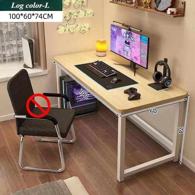 Складной компьютерный стол, стол из массива дерева, офисный стол, письменный стол для студента, 80/100 см, доступен в двух размерах: столы из ореха/дуба