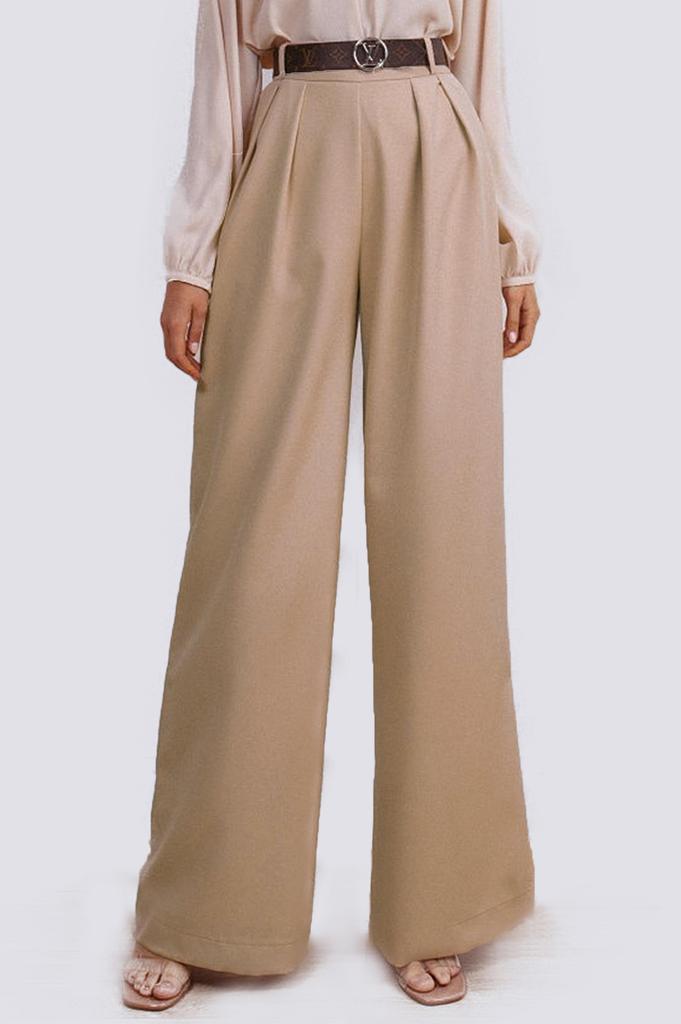 Брюки палаццо, черные