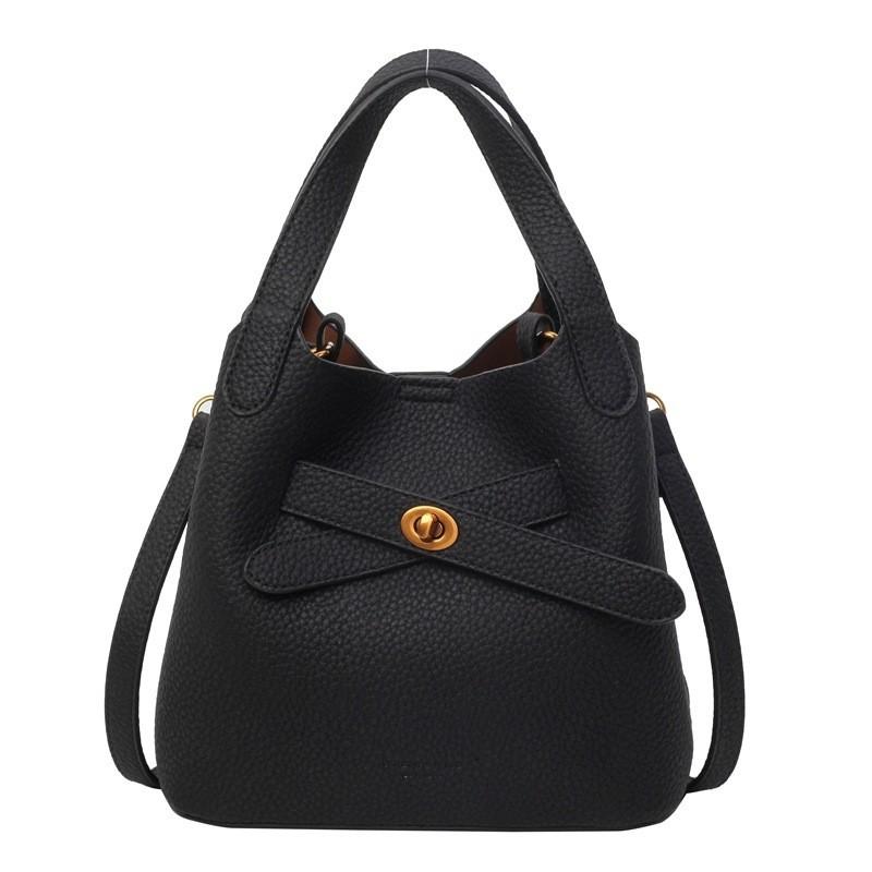 Trendy 2024 New Spring Fashion Women's Pu Bucket Bag Korean Style Crossbody Handbag