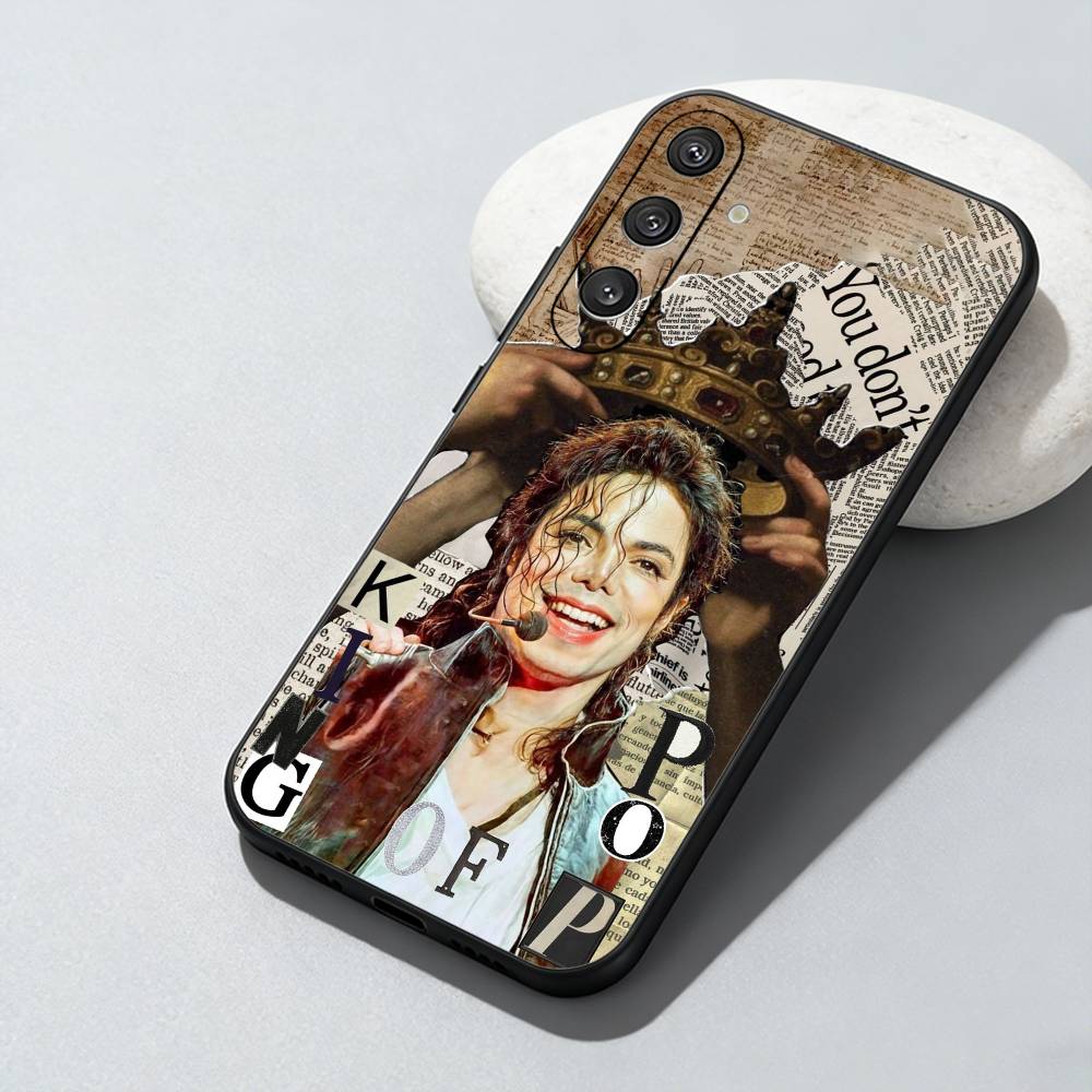 Чехол для телефона M-Michael J-Jackson Для Samsung Galaxy A73, A72, A71, A70, A52, A51 Другие Мягкий Черный Чехол