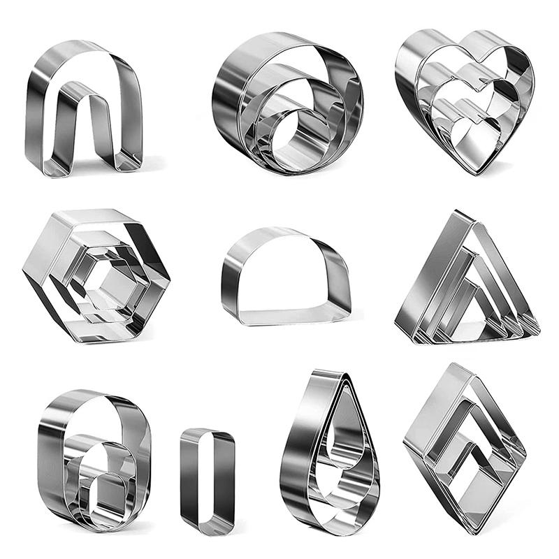 1 набор резаков из полимерной глины для сережек, резак из нержавеющей стали, серьги из глины своими руками