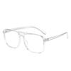 Big Frame Anti-Blue Light Square Finished Myopia Glasses Minus Lens Prescription Spectacle Diopter 0 -0.5 -0.75 -1.0 To -6.0