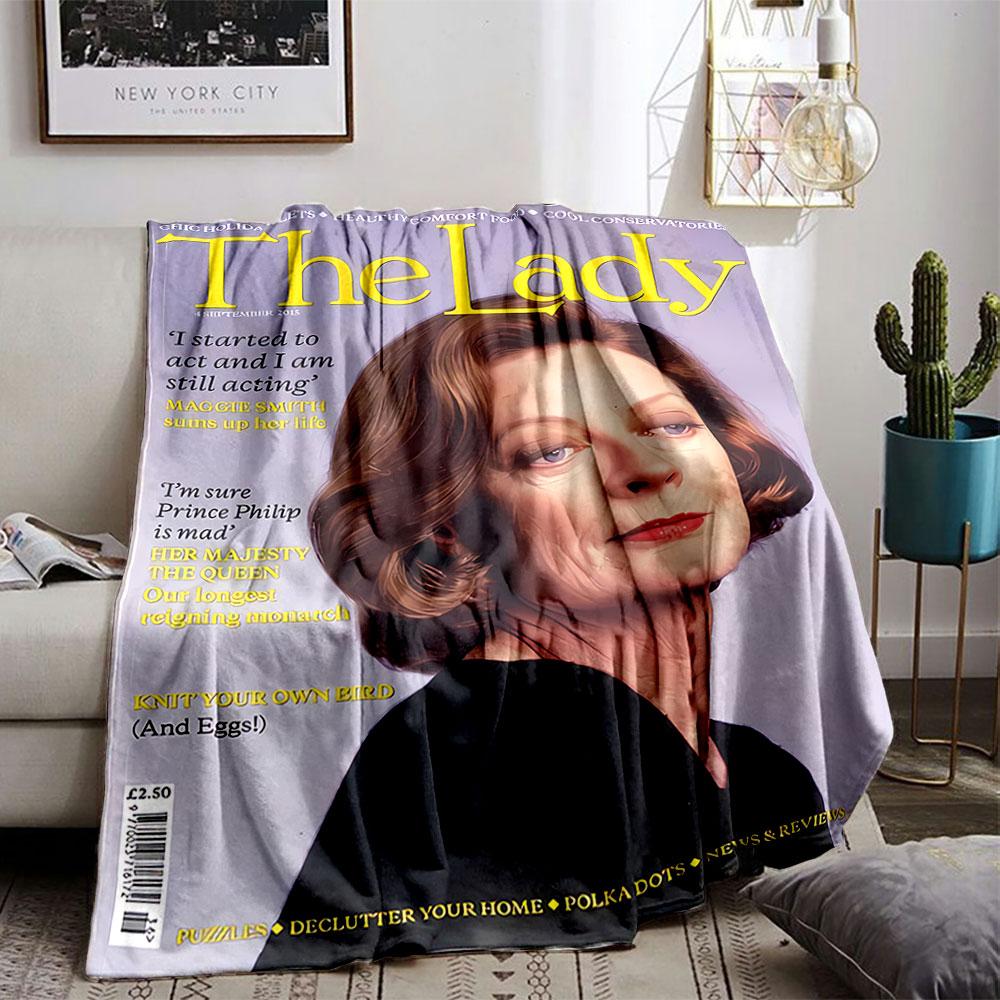 Classic Magazine Cover Design for all seasons blanket lunch break throw gift