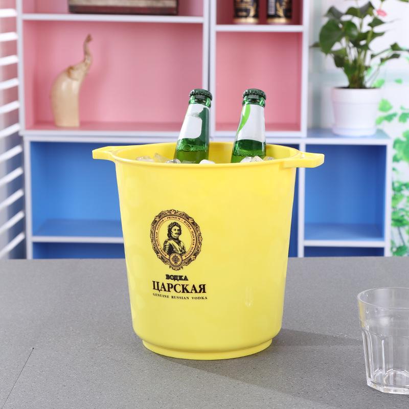5L Portable Plastic Ice Bucket for Beer, Fruit, and Chilled Drinks