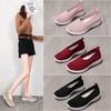 Новые мягкие и удобные повседневные туфли на низком каблуке с круглым носком, женские весенне-летние, легко сочетающиеся, повседневные туфли большого размера, из мушиной ткани