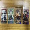 1Pc Anime Laser Bookmark Arlecchino Zhongli Tartaglia Yae Miko Cosplay Paper Image Lomo Card Postcard Collection Cards