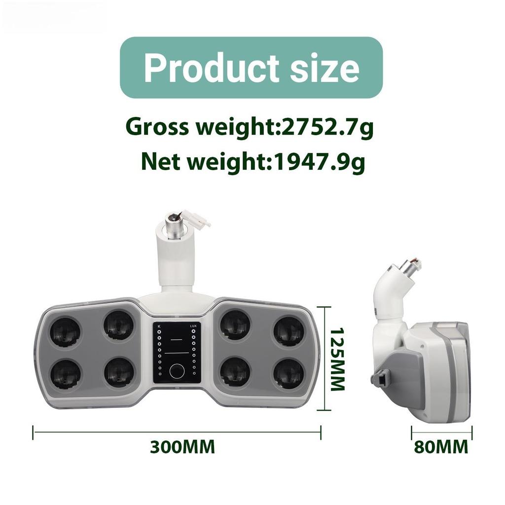 Стоматологический светодиодный хирургический светильник Датчик освещения Кресло Двойной цвет Регулируемая яркость Свет Стоматологические материалы Инструменты для стоматологии