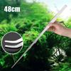Extended Feeding Tongs 48cm Stainless Steel Tweezers Fish Tank Aquatic Plants Aqaurium Water Plant Curved Pliers Birds Reptile