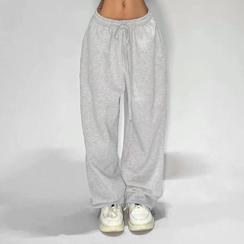 GMXIA Повседневные брюки в стиле хип-хоп в стиле ретро, женские спортивные штаны, свободные широкие длинные брюки