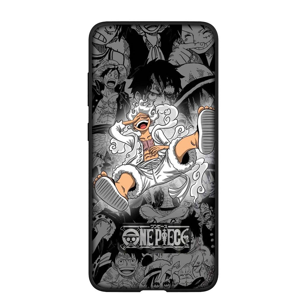 Чехол для телефона Samsung Galaxy S24 S23 iPhone 15 14 Xiaomi Redmi Note 13 12 11 8 10 9 Pro Max X XR OPPO A15 Huawei Anime Luffy Gear 5 One Piece Cover