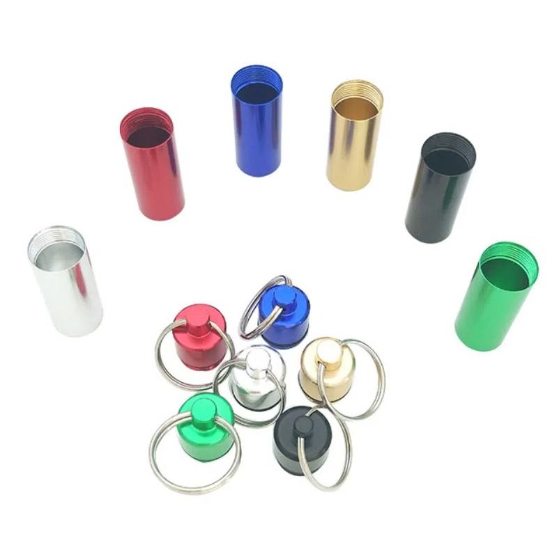 Aluminum Toothpick Holders Metal Tips Pill Containers Mini Pocket Containers  Home