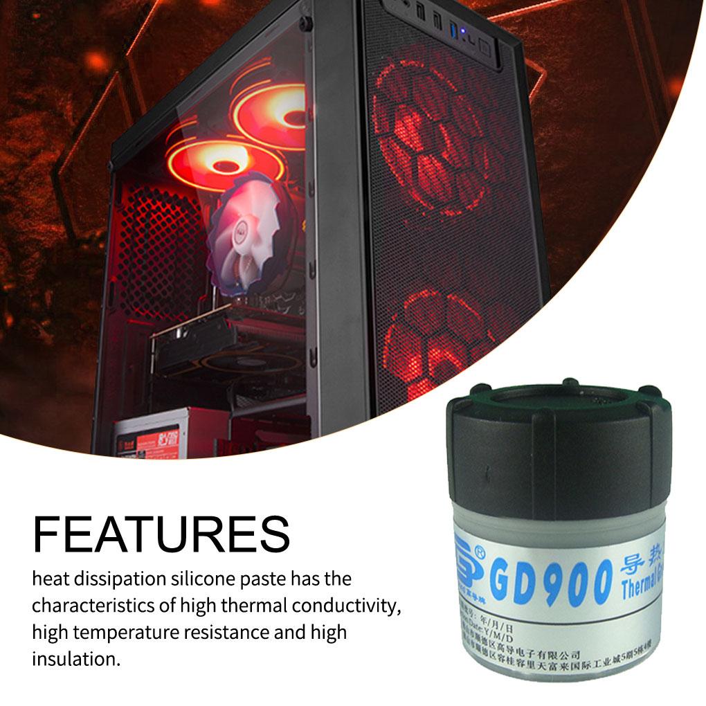 30g GD900 Thermal Conductive Grease Paste Good Sealing Silicone Plaster Heatsink Compound for CN30/CN150 4.8/6W/M-K Cooler