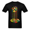 Tshirt Rainbow Abstraction Melted Image Pure Young T-Shirt Best Gift Men Tops Tees Good Quality Tshirt