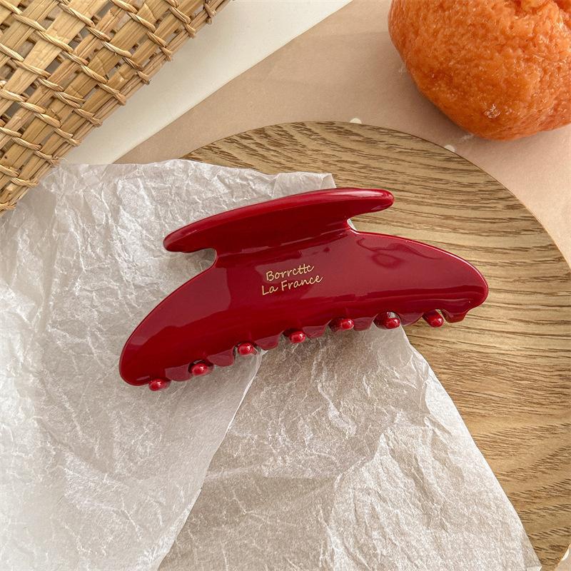 Элегантная ацетатная заколка для волос, большой размер, шарм, заколка-акула, женские аксессуары для волос, универсальный стиль, головной убор