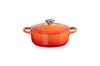 Le Creuset Cocotte Japonaise Cast Iron Enamel 18 and Oven Compatible Japanese Pot, Cm, Orange, Gas, Induction, [Official Product]