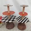 Wooden Table Snack Tray Anti-deformation Witch Broom Table Halloween Wood Cake Stand  Cake Stand