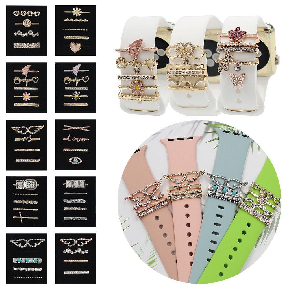 Модная брошь с бриллиантами на запястье, подвески, ремешок, аксессуары, украшение для часов, декоративное кольцо