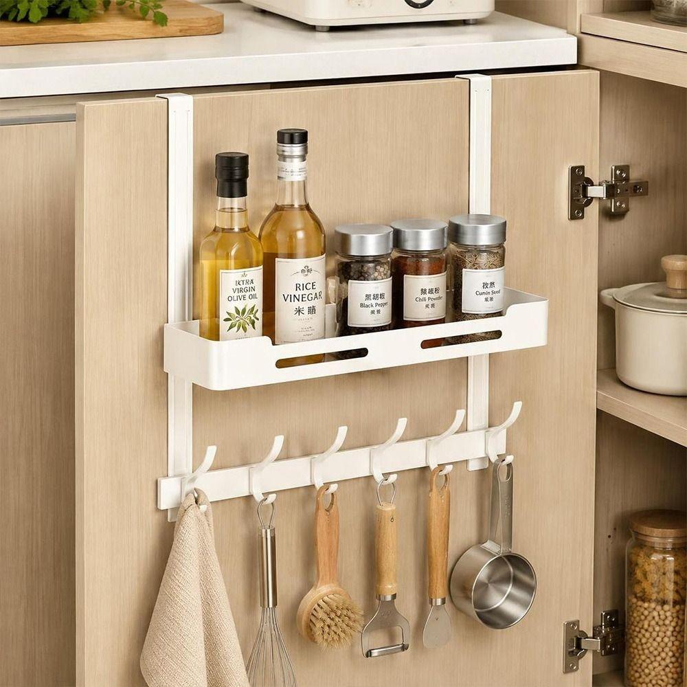 No Drill Door Hanger Organizer Aluminum Hanging Hook Rack Entryway Organizer