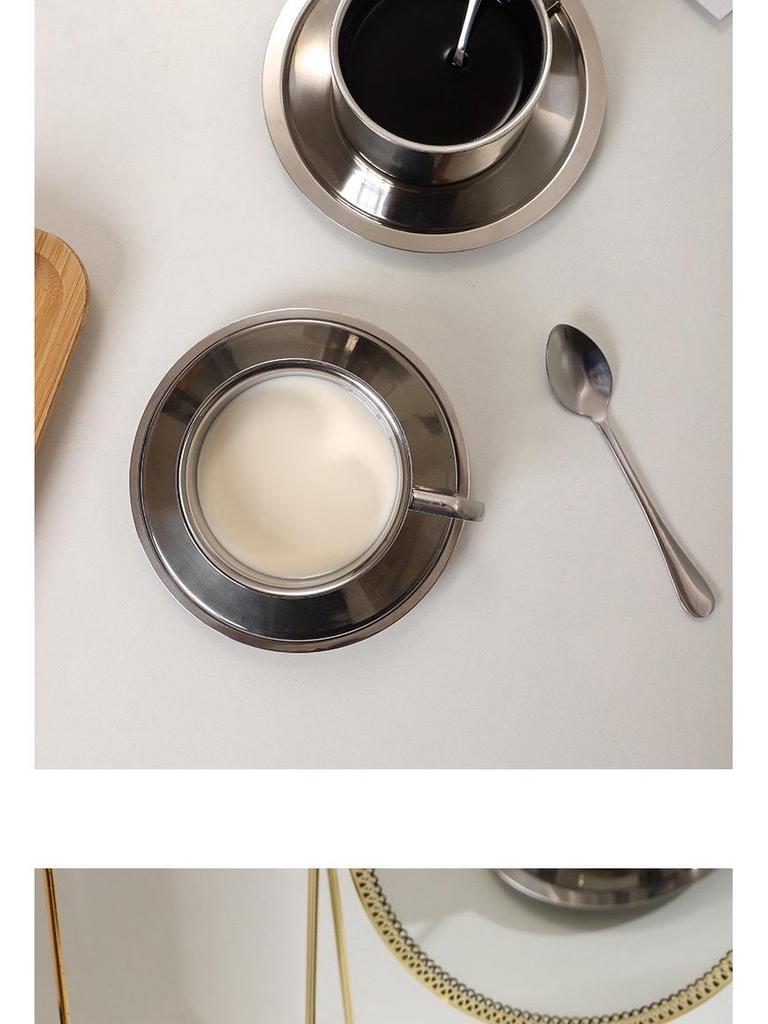 Набор из 2-х двойных термокружек для кофе Milan Luxe из нержавеющей стали