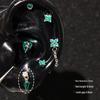 Sparkling Zirconium Titanium Heart & Cross Cartilage Ear Studs - Light Luxury Niche Jewelry