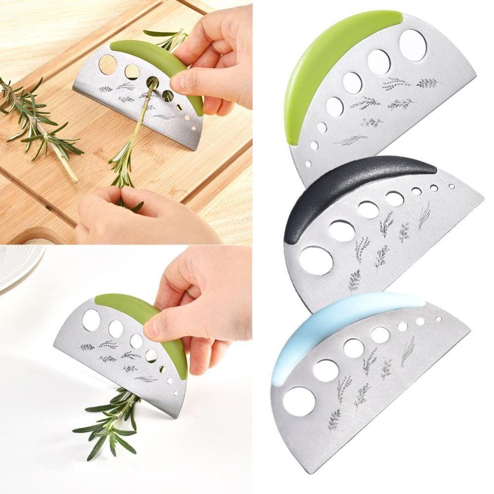 7 Holes Herb Cutter Stripper Stainless Steel Herbs Leaf Stripping Tool