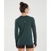 Gymshark Vital Seamless 2.0 Light Long Sleeve Top Woodland Green Marl B4a8c Ebtf