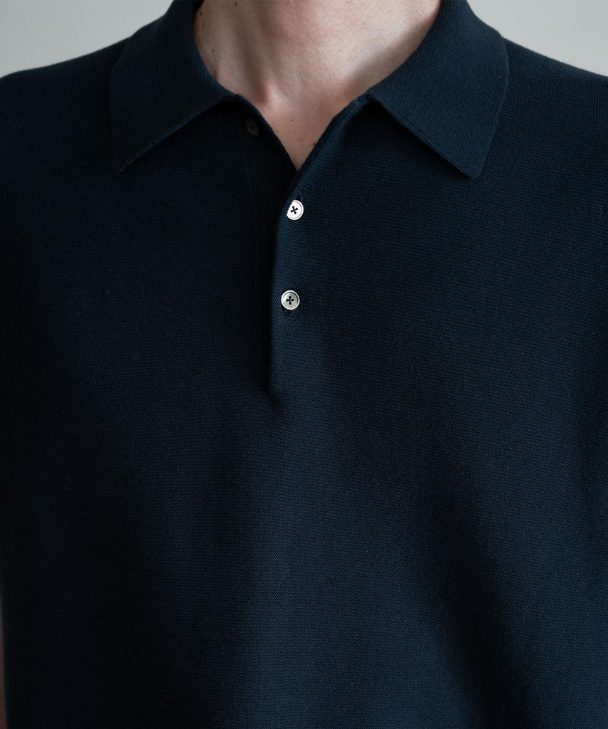 BLANKROOM Torren Polo Knit_Navy