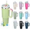1200ml Tumbler with Handle Straw Stainless Steel Insulated Vacuum Cup Leakproof Water Bottle Car Coffee Mug Iced Travel Cup