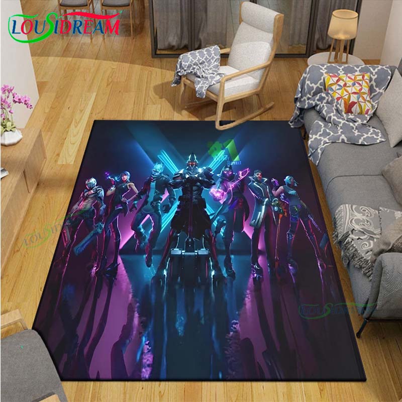 Hot 3D Fashion Game Cartoon Character Printed Carpet Outdoor Rug Area Rug Non-slip Carpet Bedroom Decor Carpet for Room Gift