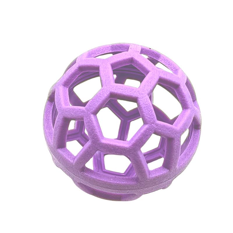 Игрушка для питомцев, полый мяч из термопластичной резины, с рождественским колокольчиком для щенков и кошек