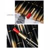 Double-Ended Matte Lipstick Waterproof Long-Lasting Lipsticks In Nude and Dark Red with Lip Liner Pencil