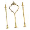 Multi tiers Cake Tray Stand Handle Fruit Plate Hardware Fitting Holder 3 tiers Crown Silver