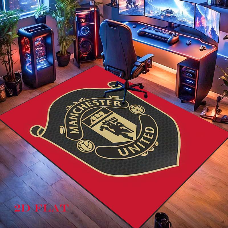 Ковер Man Utd для гостиной, спальни, дома, украшение дивана, нескользящий коврик для детских игр