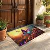 Color Butterfly Floor Mat Flannel Door Mat Non-Slip Bedroom Living Room Home Decor