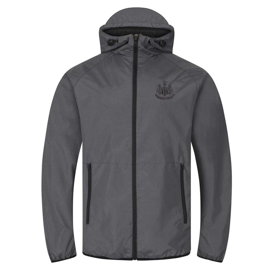 Newcastle United FC Mens Crest Peaked Windbreaker